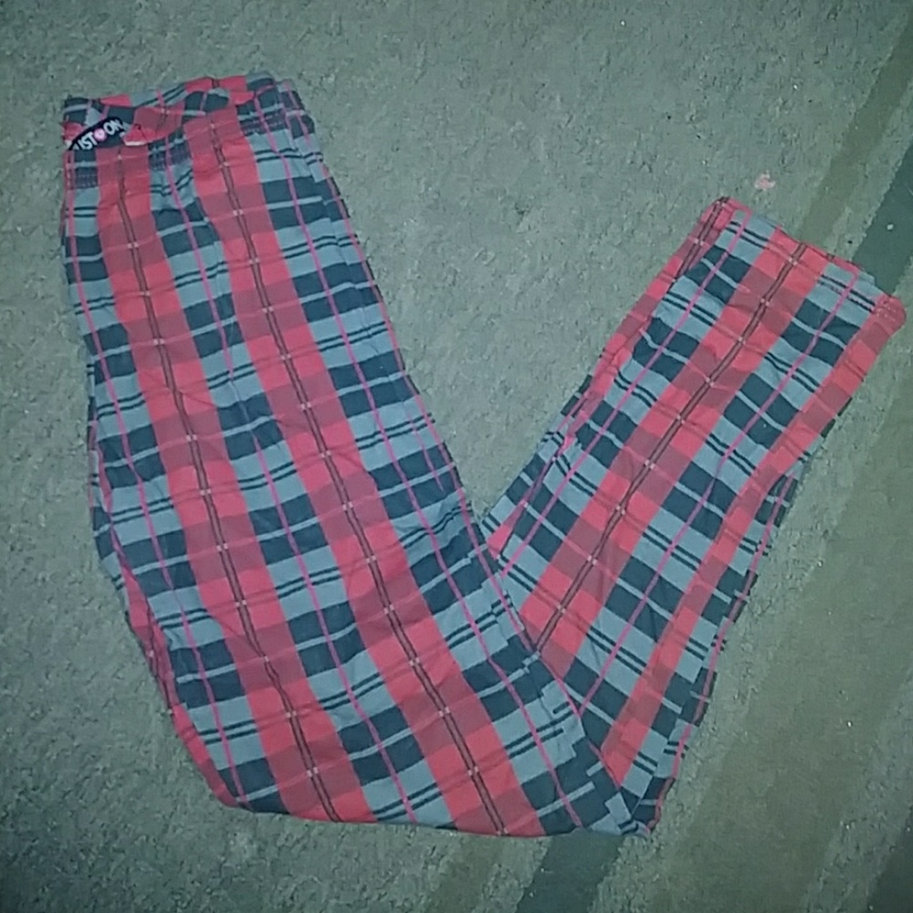 Plaid leggings